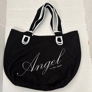 Victoria's Secret Black and White Angel Tote